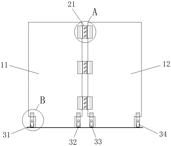 Cross laminated timber (CLT) double-board seismic wall with swinging energy-dissipation function