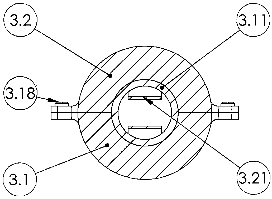 Pacemaker implantation testing line with negative pole and positive pole capable of rotating at the same time