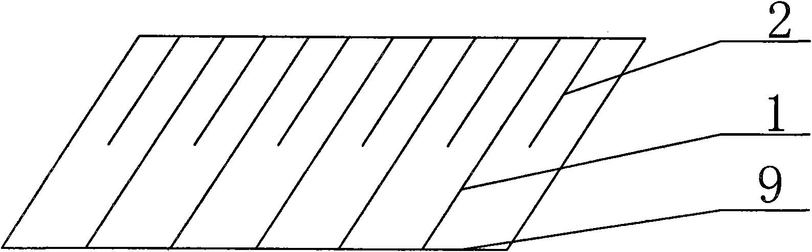 Multistage sloping plate water treatment device