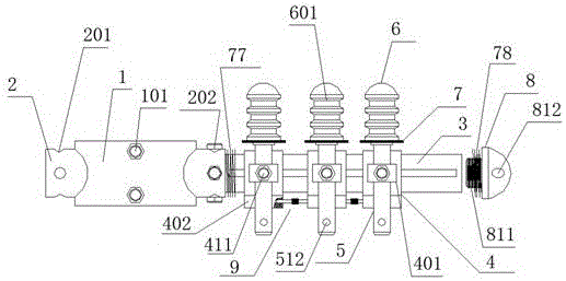 Safe electric power insulating column