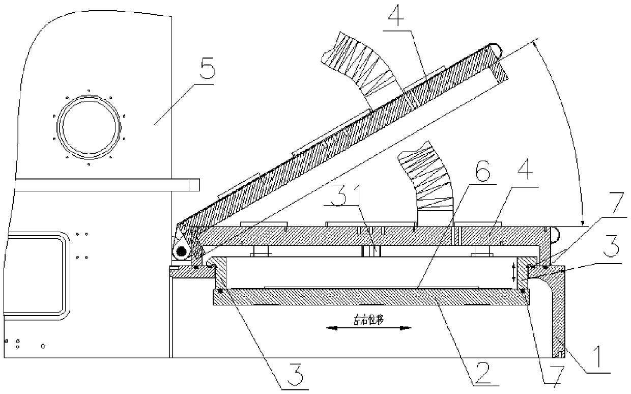 A resin ink vacuum plug hole printing device and printing method thereof