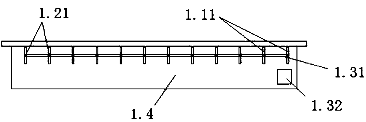 Rotatable blade flow-guiding device for notched box girder bridge