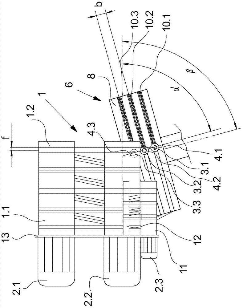 Device for guiding and texturing a plurality of synthetic threads