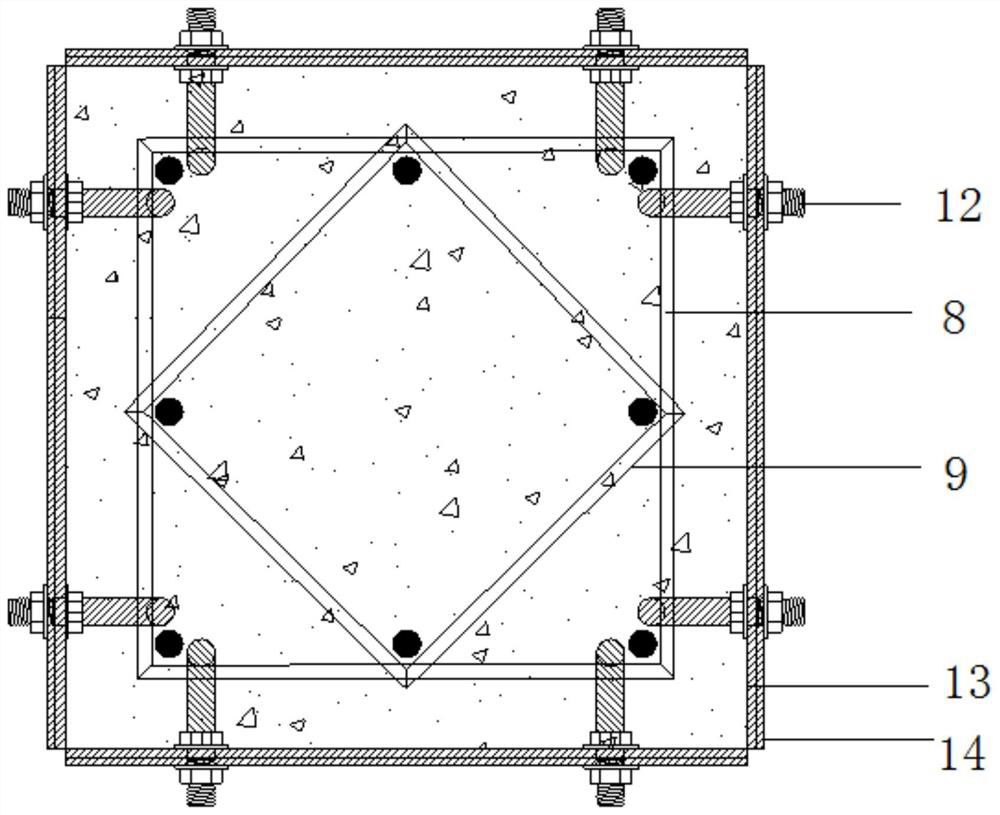 Fully assembled column joints connected by double steel plate bolts and its construction method and calculation method