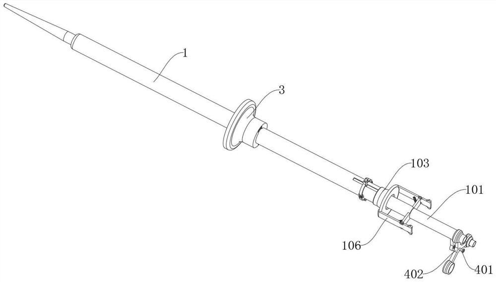 Controllable guiding sheath tube capable of being inserted stably