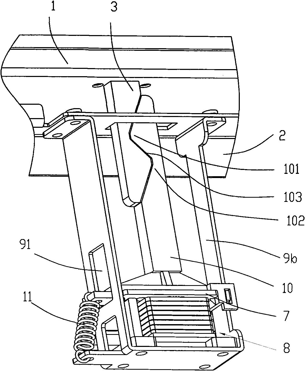 Door lock structure and steam box