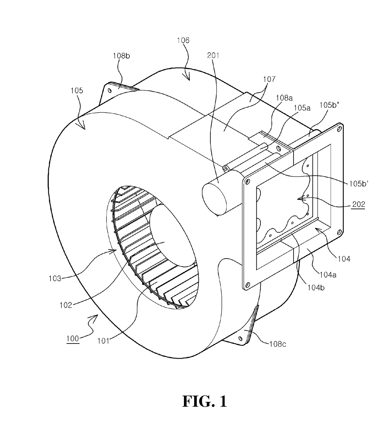 Damper-integrated blower having improved airtightness