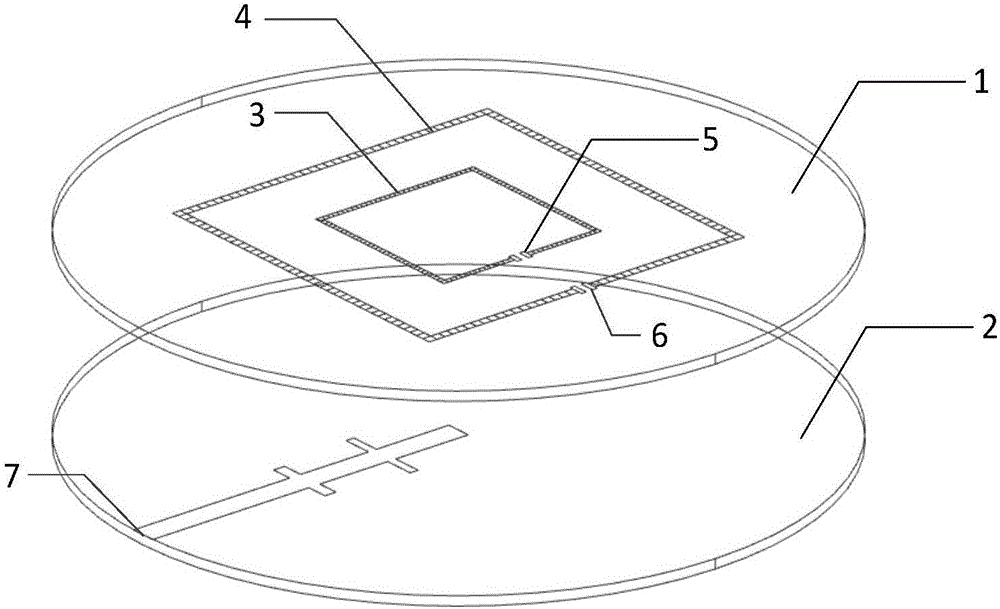 Frequency reconfigurable coupled feed loop antenna