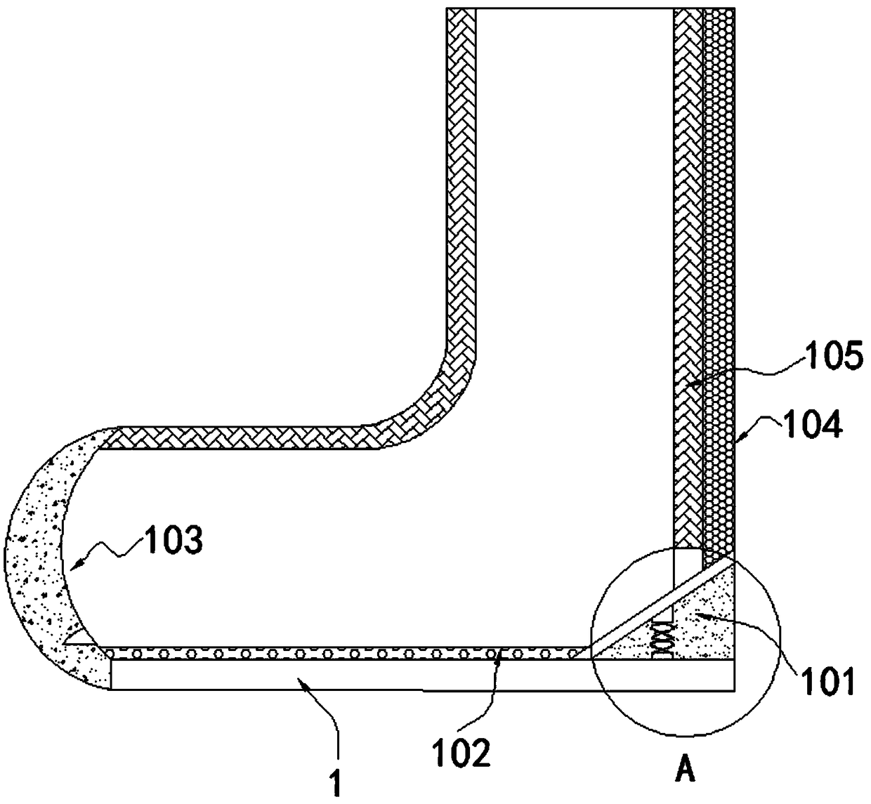 Lower limb restraining and protecting device for facilitating rehabilitation of mental patients