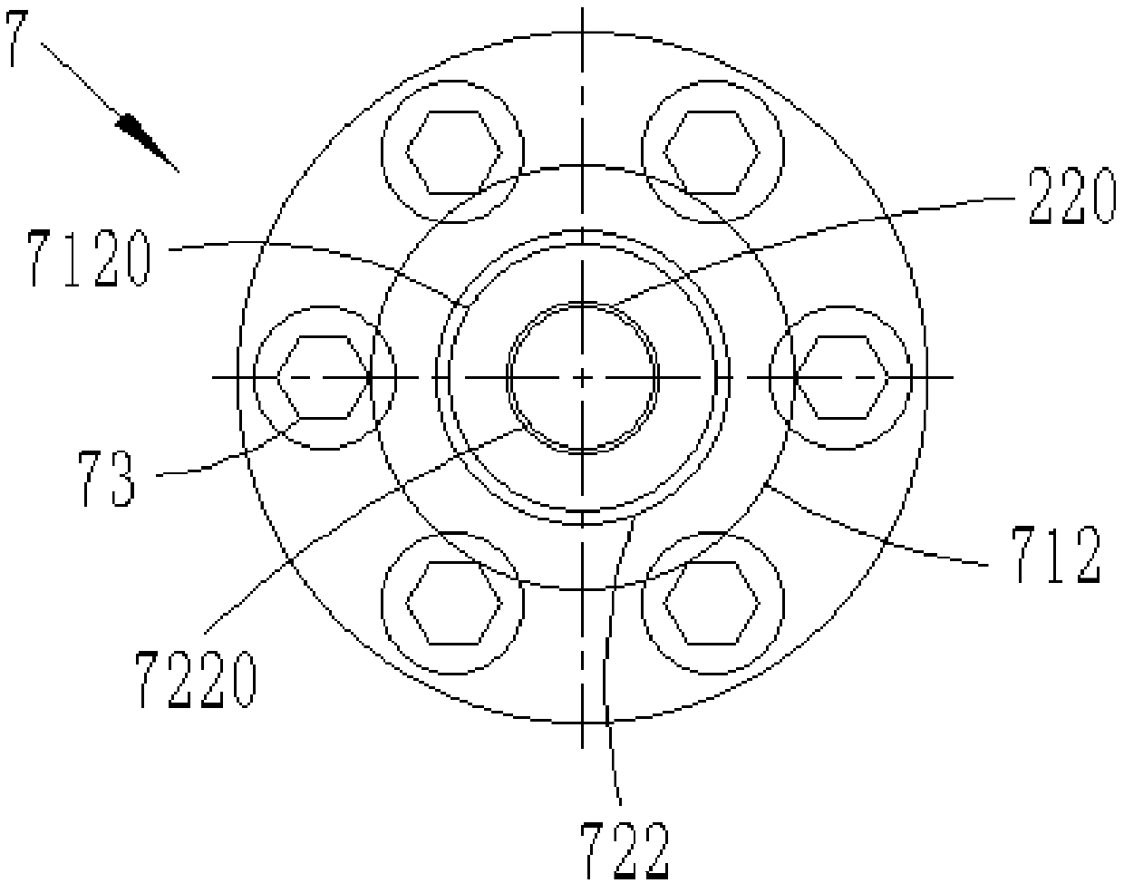 High-pressure test cylinder, test machine and test method