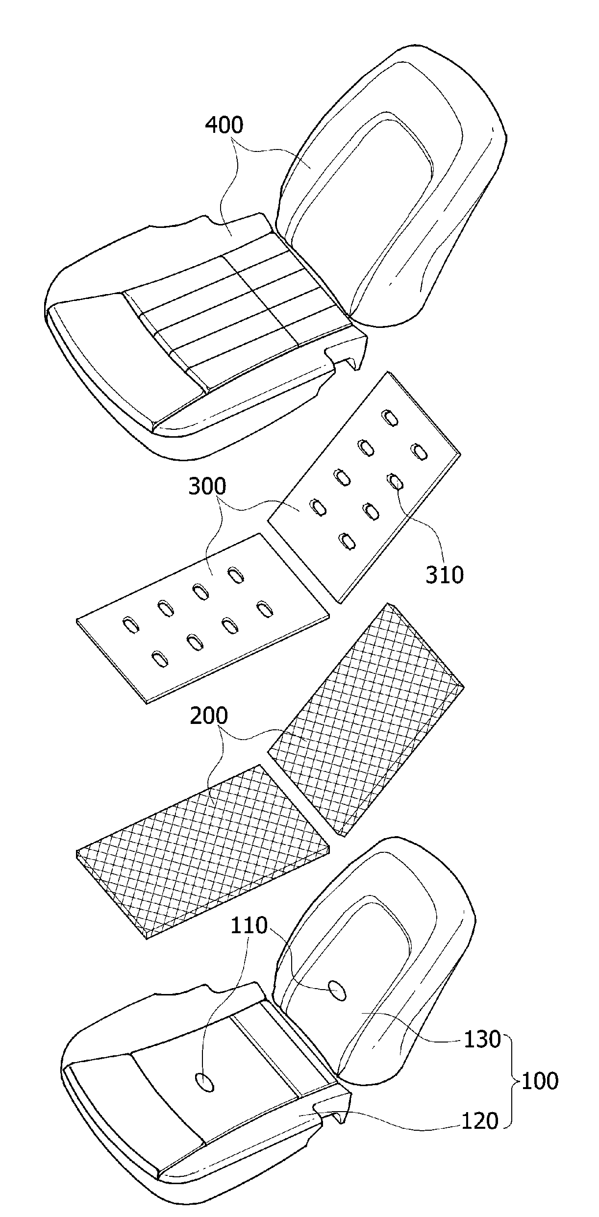 Vehicle seat for cooling and heating