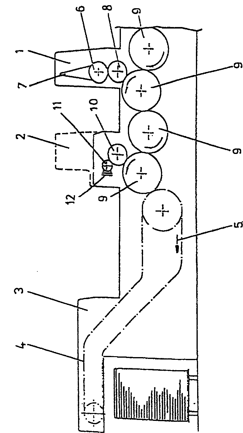 Driving device for a processing machine