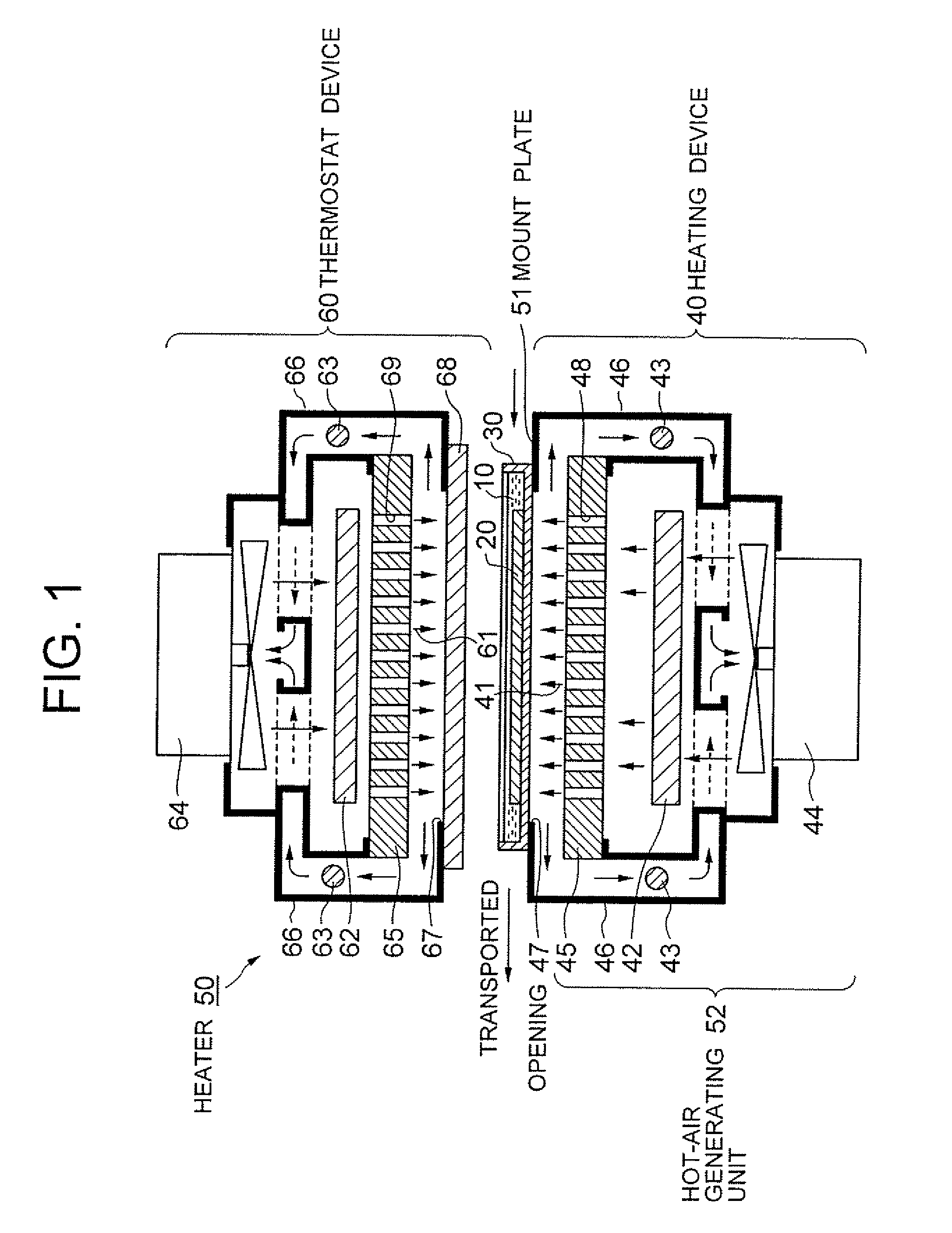 Heater, reflow apparatus, and solder bump forming method and apparatus