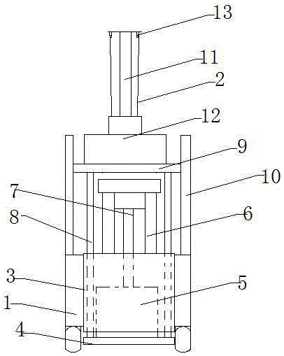 Drop hammer-type compaction machine