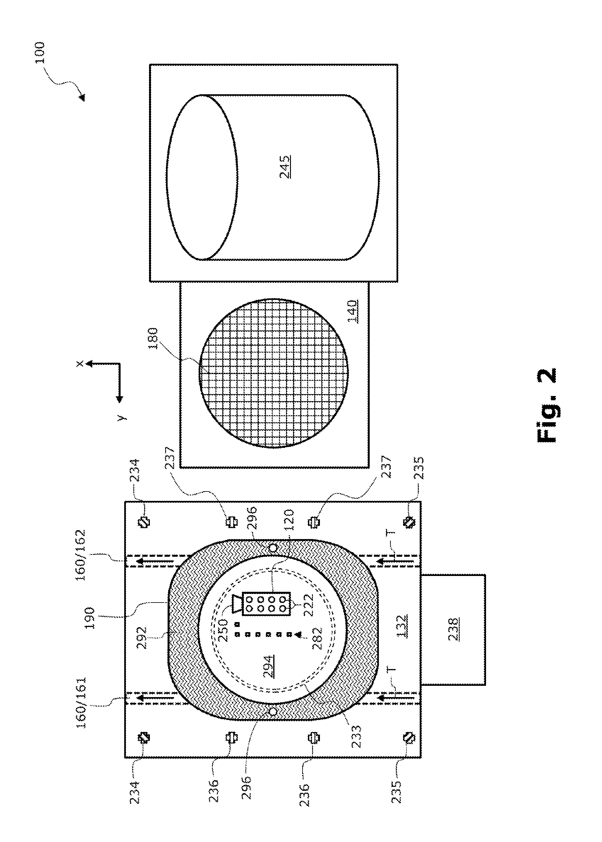 Placement machine and method for equipping a substrate with unhoused chips