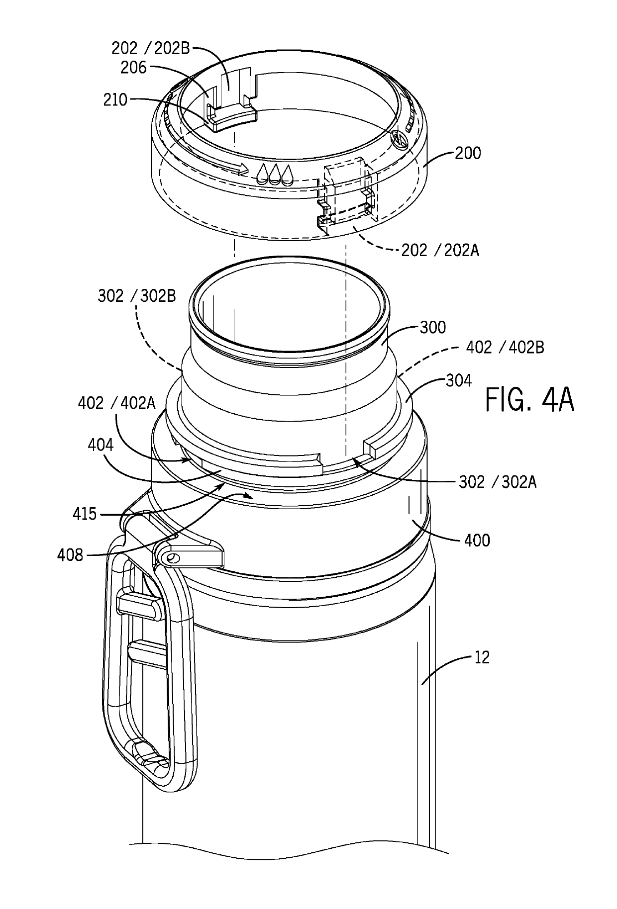 Lid assembly with ring to control flow