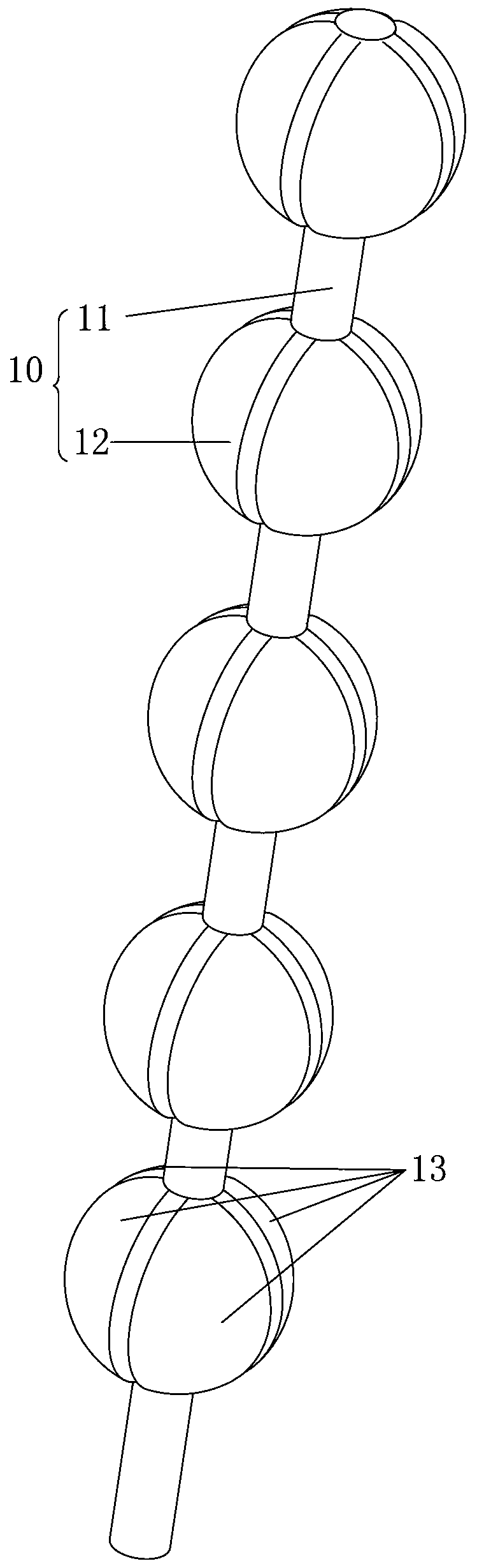 Cold storage ball module and cold storage water tank using cold storage ball module