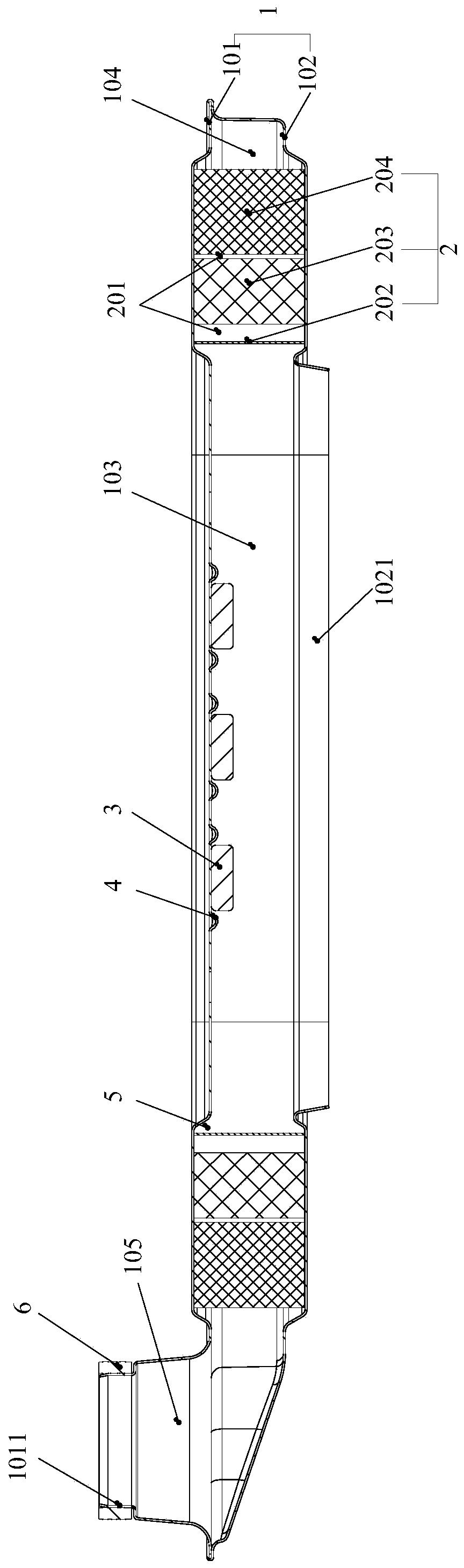 Hydraulic medium filter device used for automatic transmission