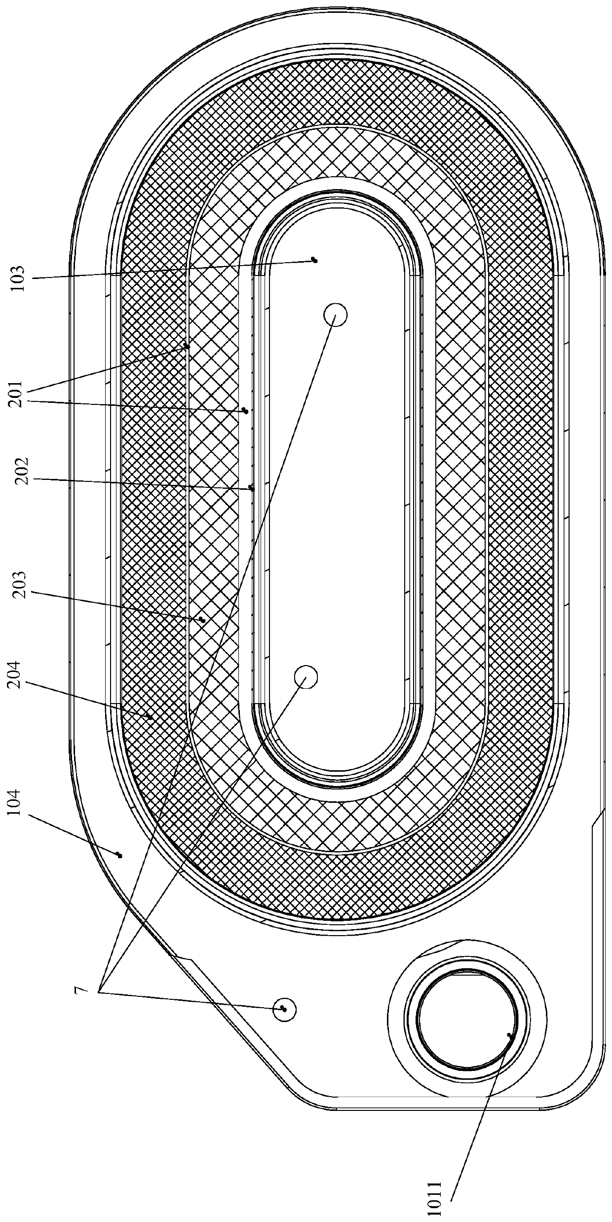 Hydraulic medium filter device used for automatic transmission