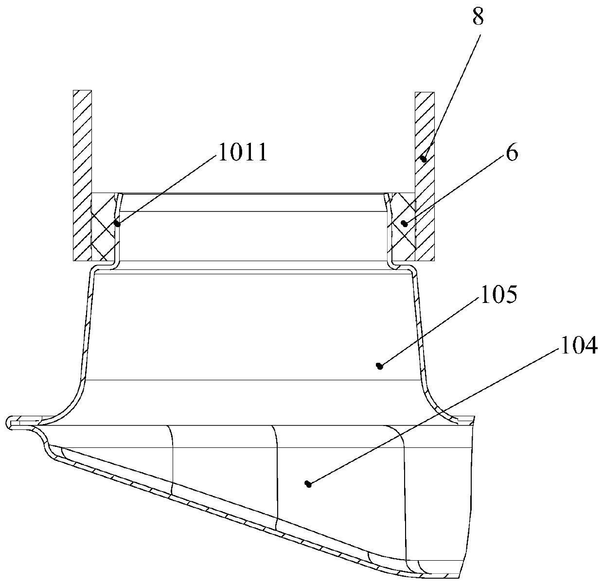 Hydraulic medium filter device used for automatic transmission