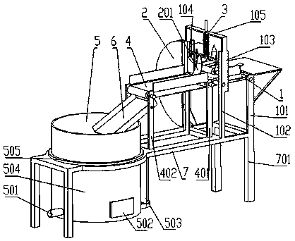 Preparation method and production device of Chinese style beef steak