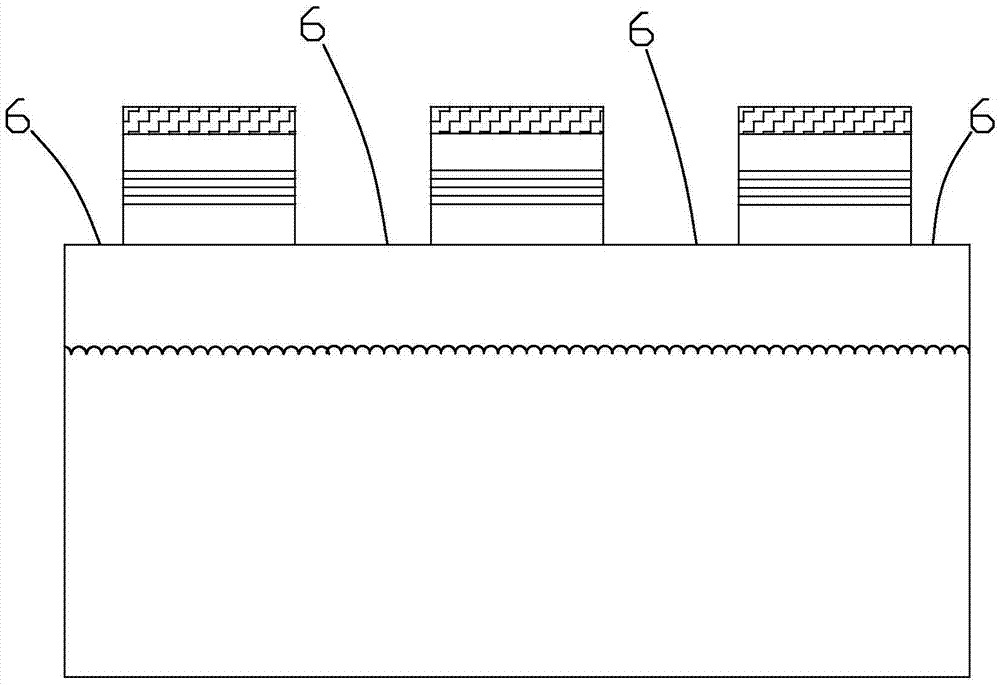 Inversed high-voltage light emitting diode (LED) chip electrode and chip fabrication method