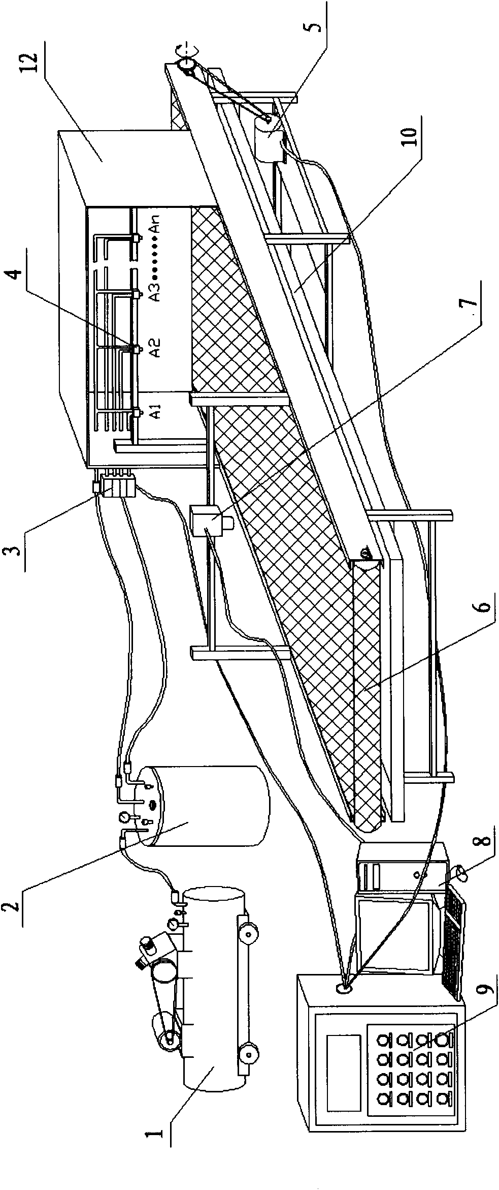 Automatic leather coating machine and automatic coating method