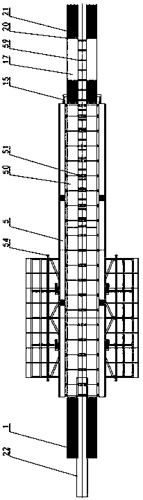 Multifunctional telescopic inverted arch trestle