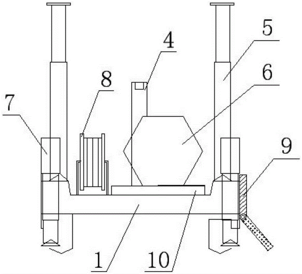 A long-distance armless rake mine trolley