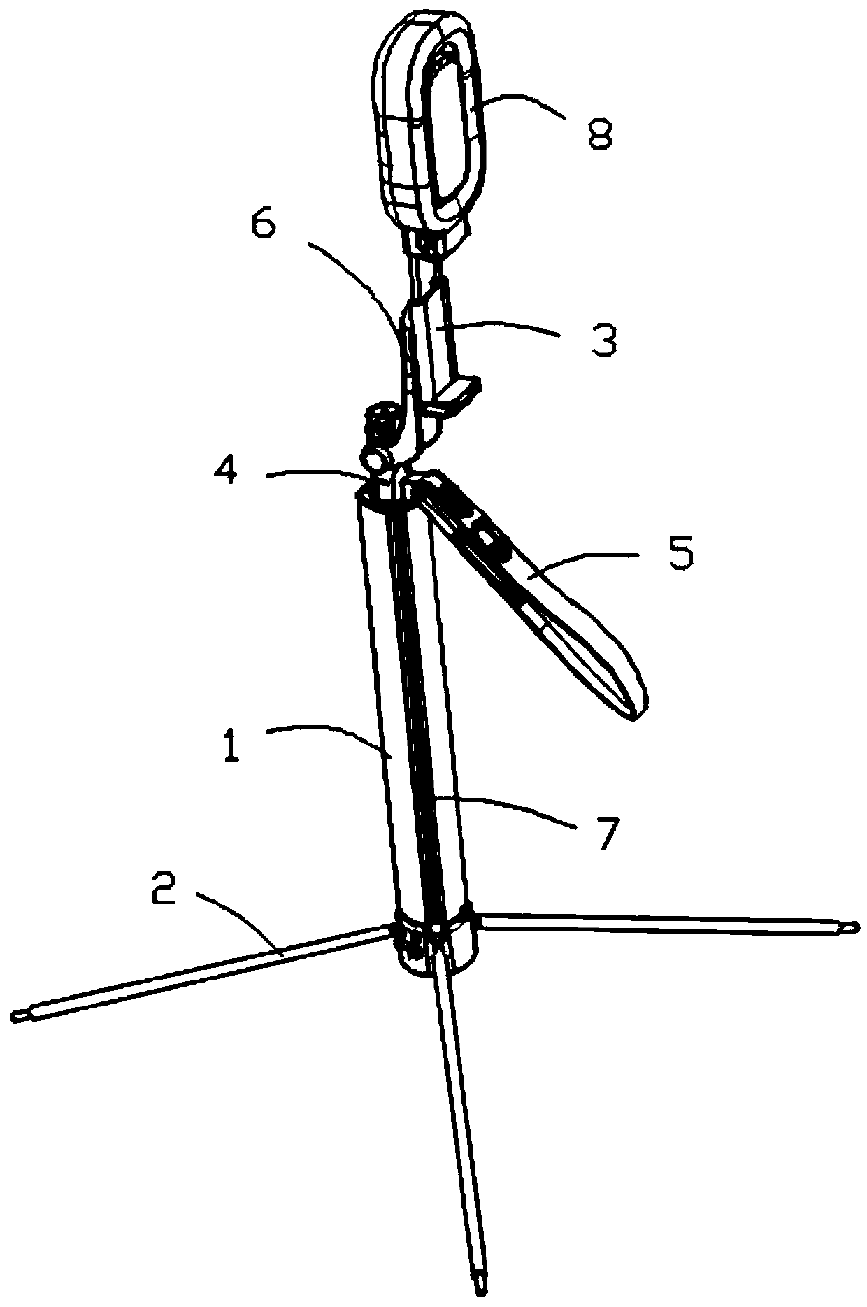 Multifunctional self-timer stick