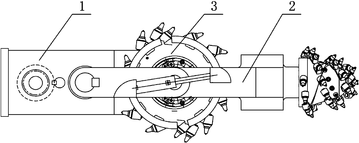 Drilling and milling integrated-type excavation head