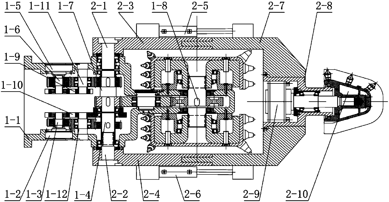 Drilling and milling integrated-type excavation head