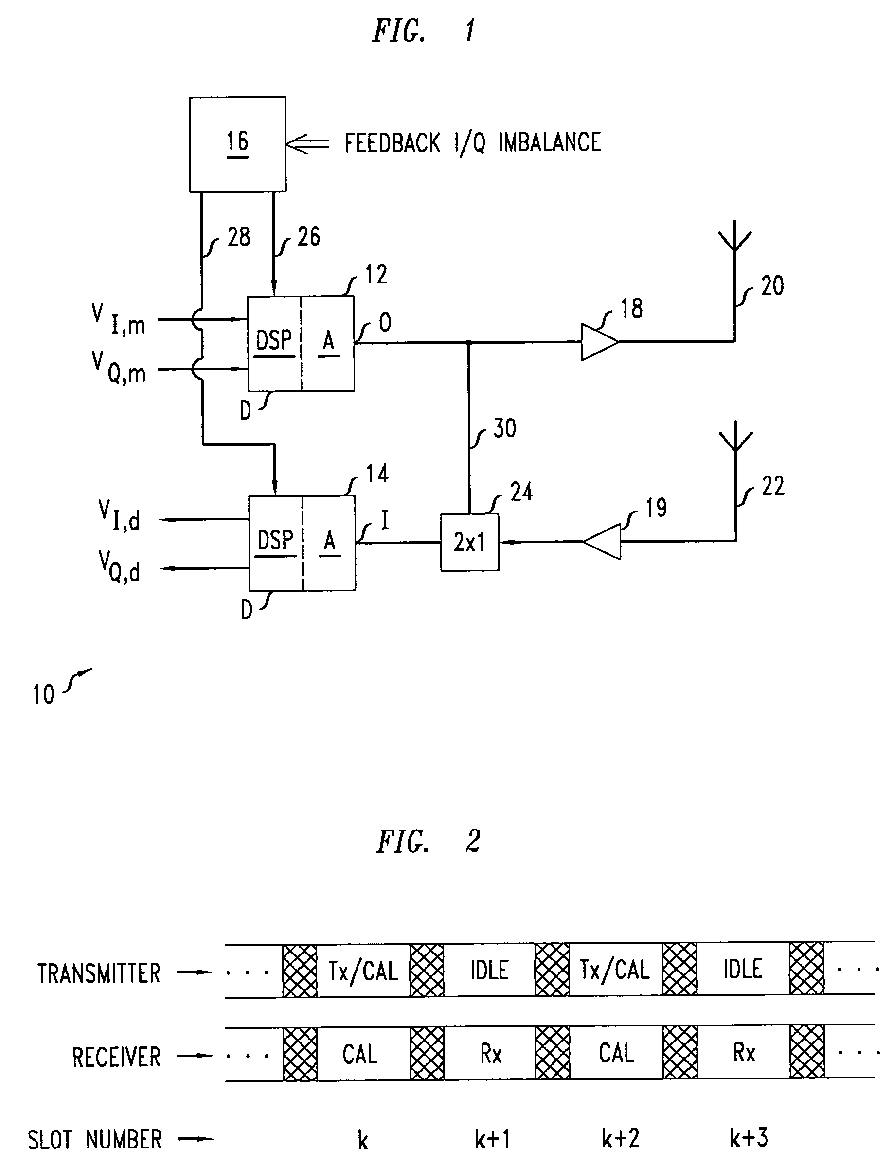 Inphase/quadrature phase imbalance compensation