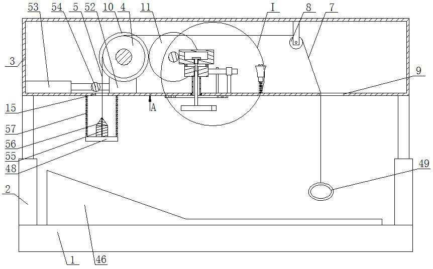 Four-limb coordination active movement rehabilitation training device