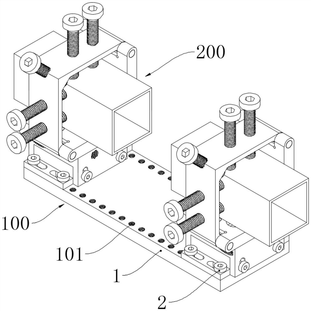 Assembling and welding clamp suitable for steel structure