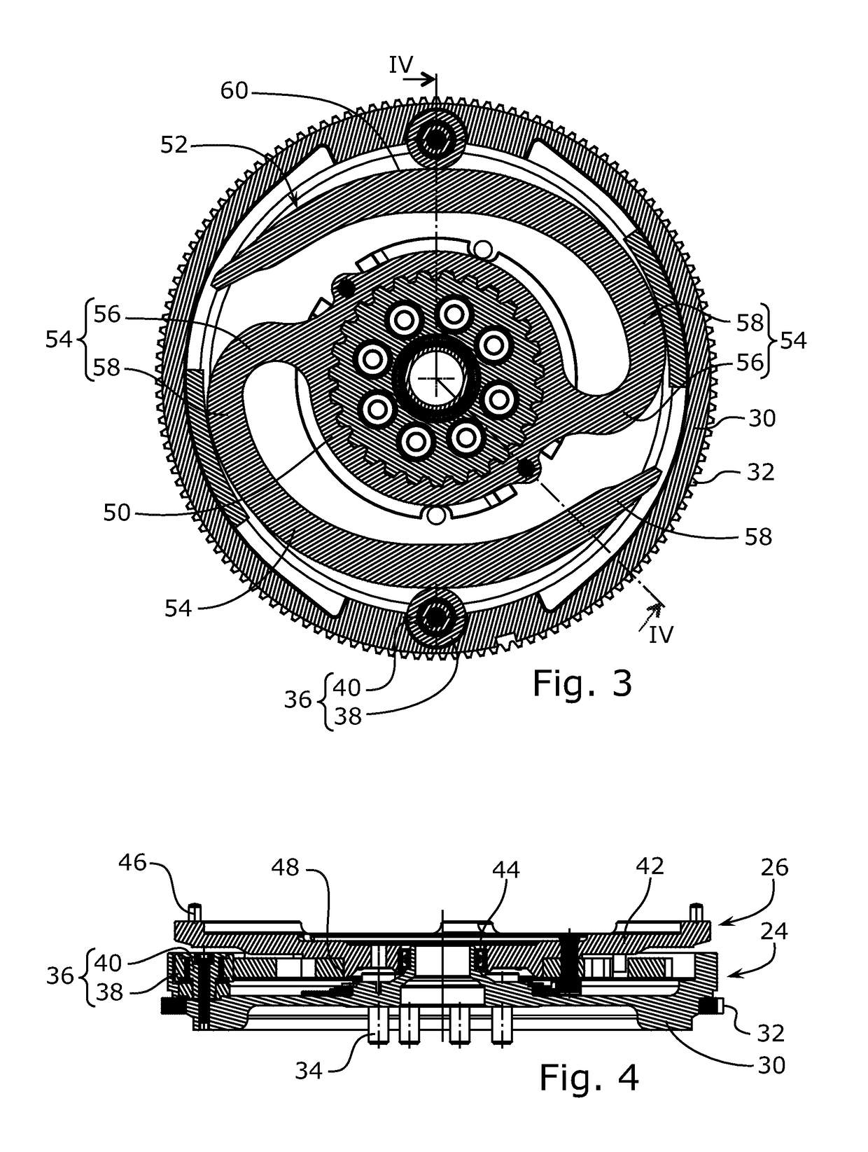 Torsion filtering mechanism having a cam track