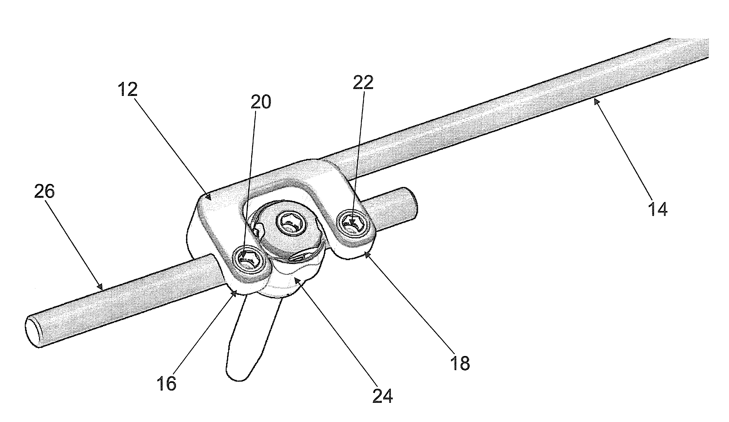 Orthopedic clamp and extension rod