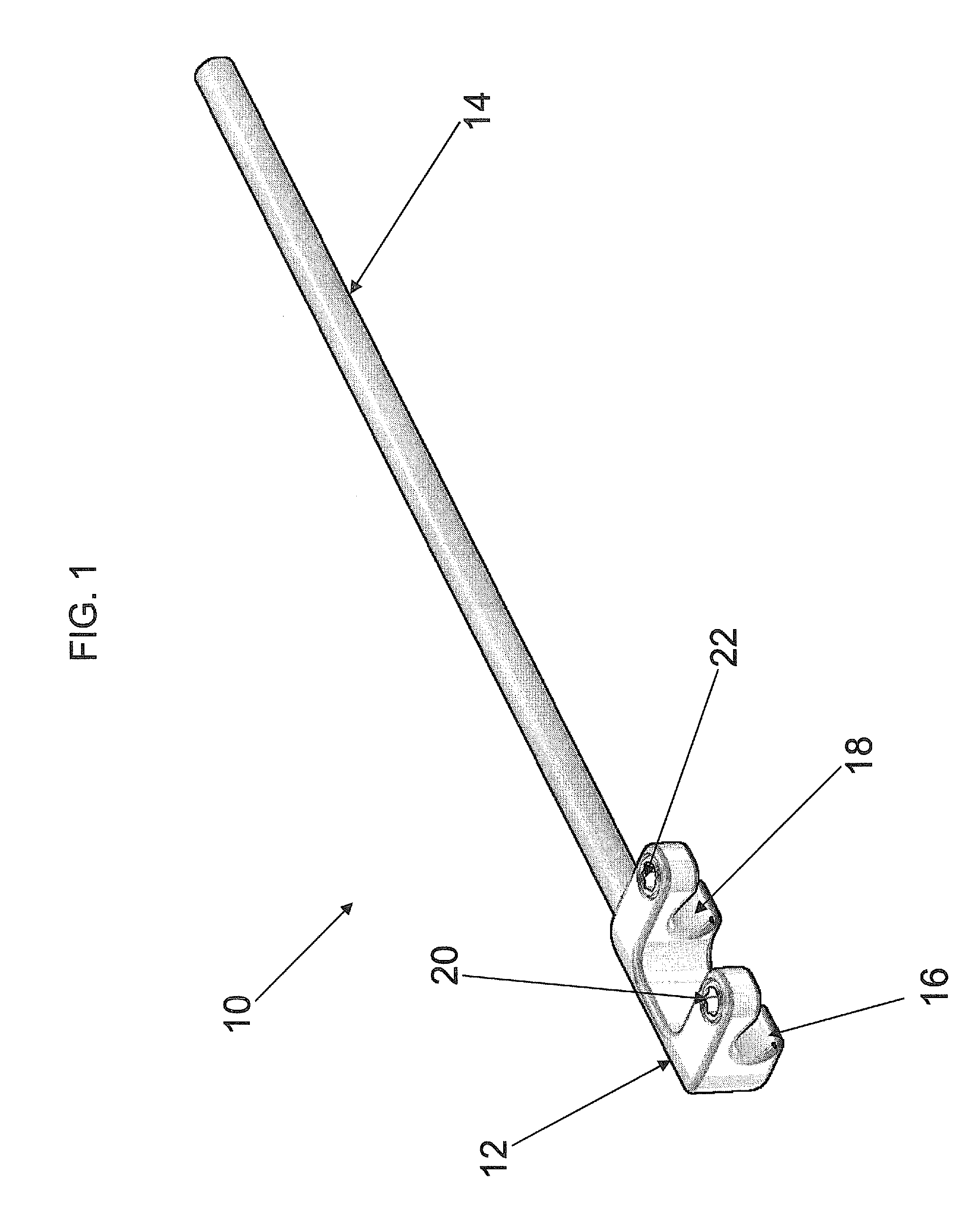 Orthopedic clamp and extension rod