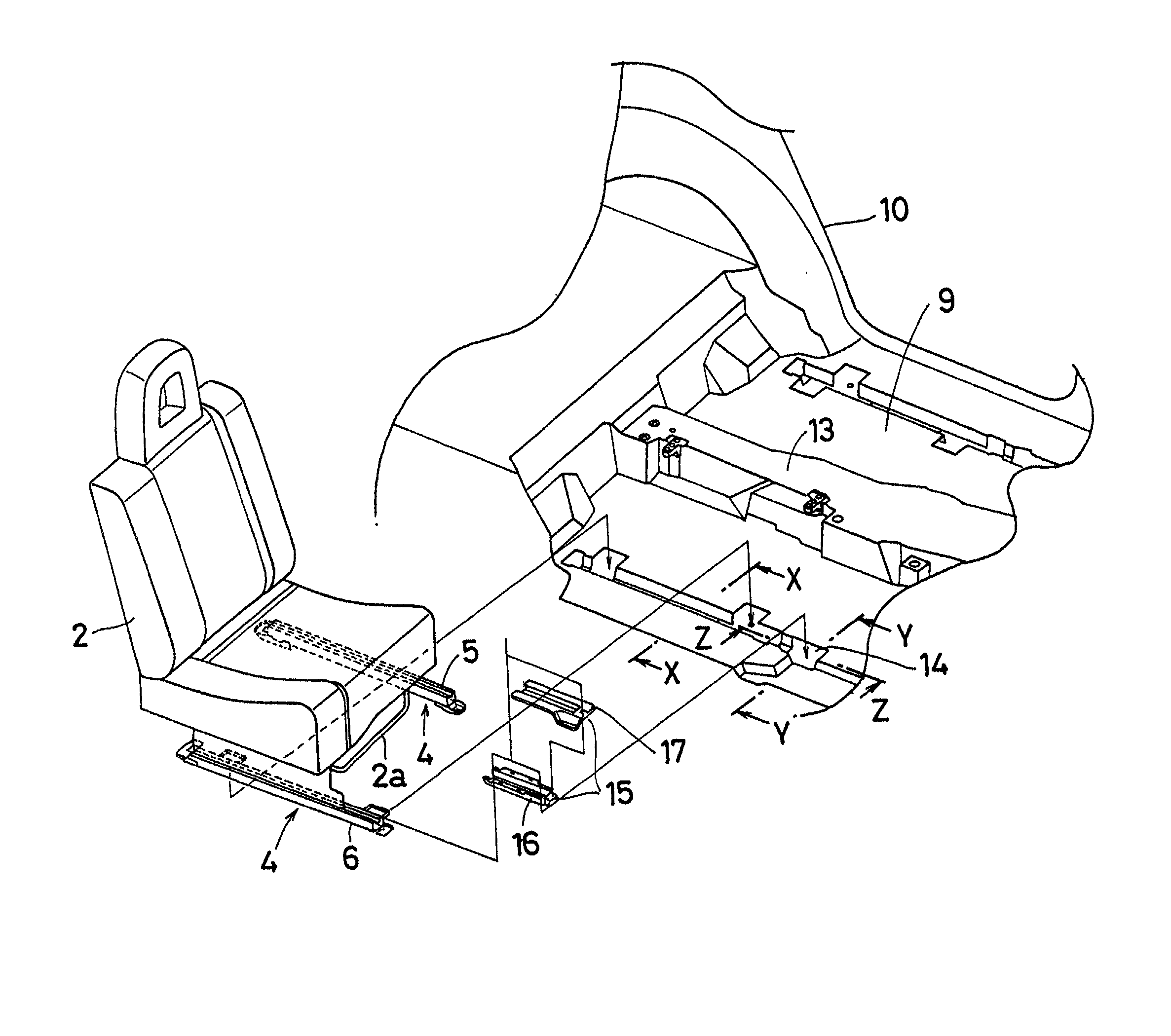 Seat sliding structure