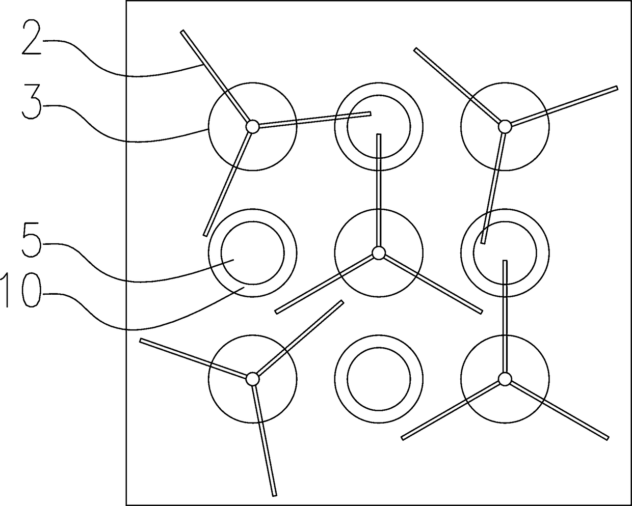 Open caisson underwater efficient soil taking platform device used under complicated geological conditions