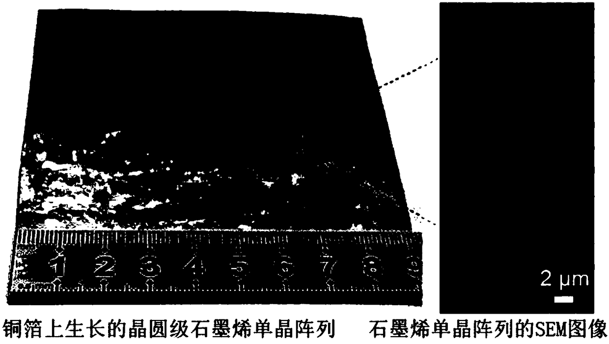 Preparation method of wafer level graphene micro-nano monocrystal array