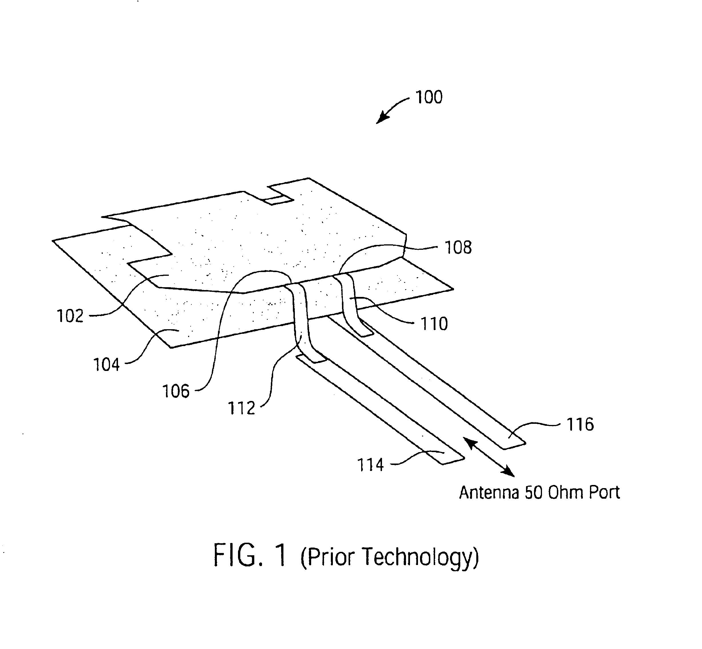 Broadband planar inverted F antenna