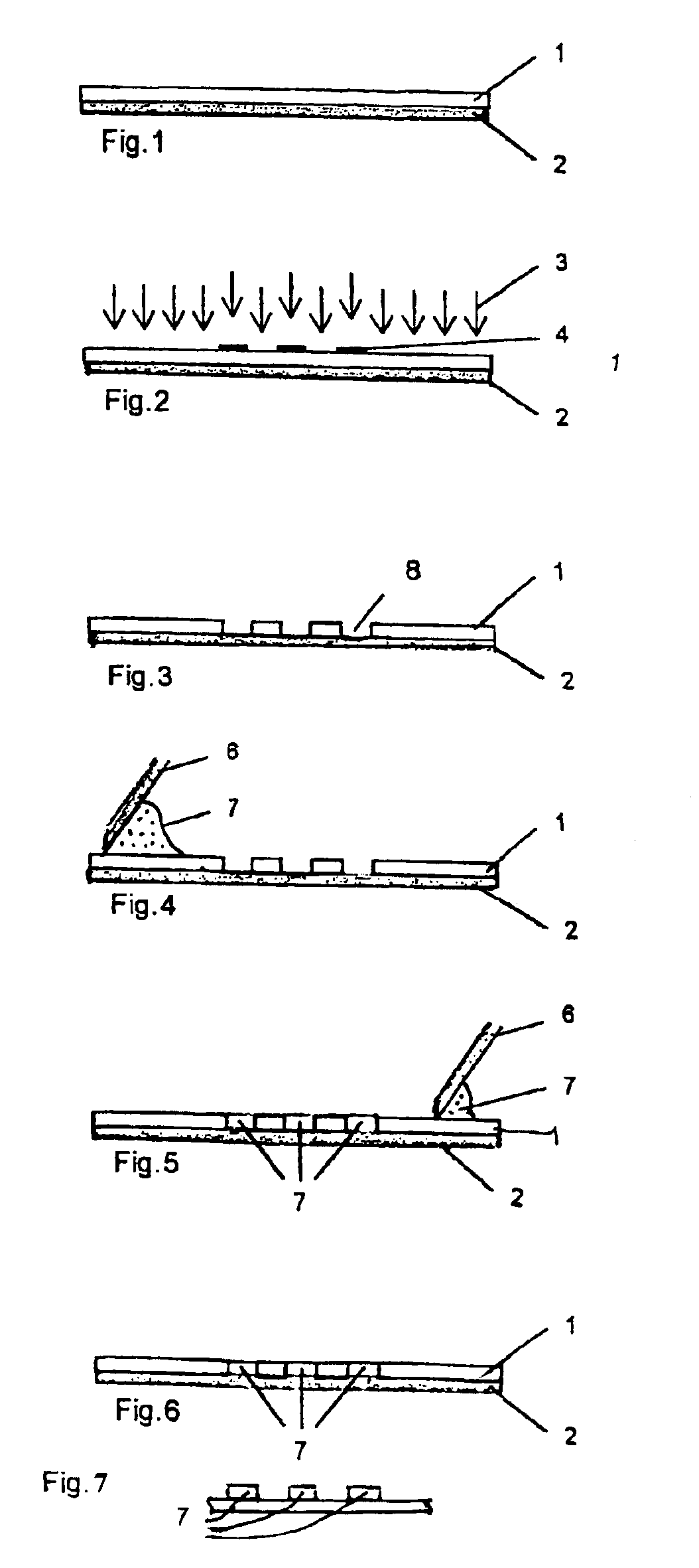 Method for structuring an OFET