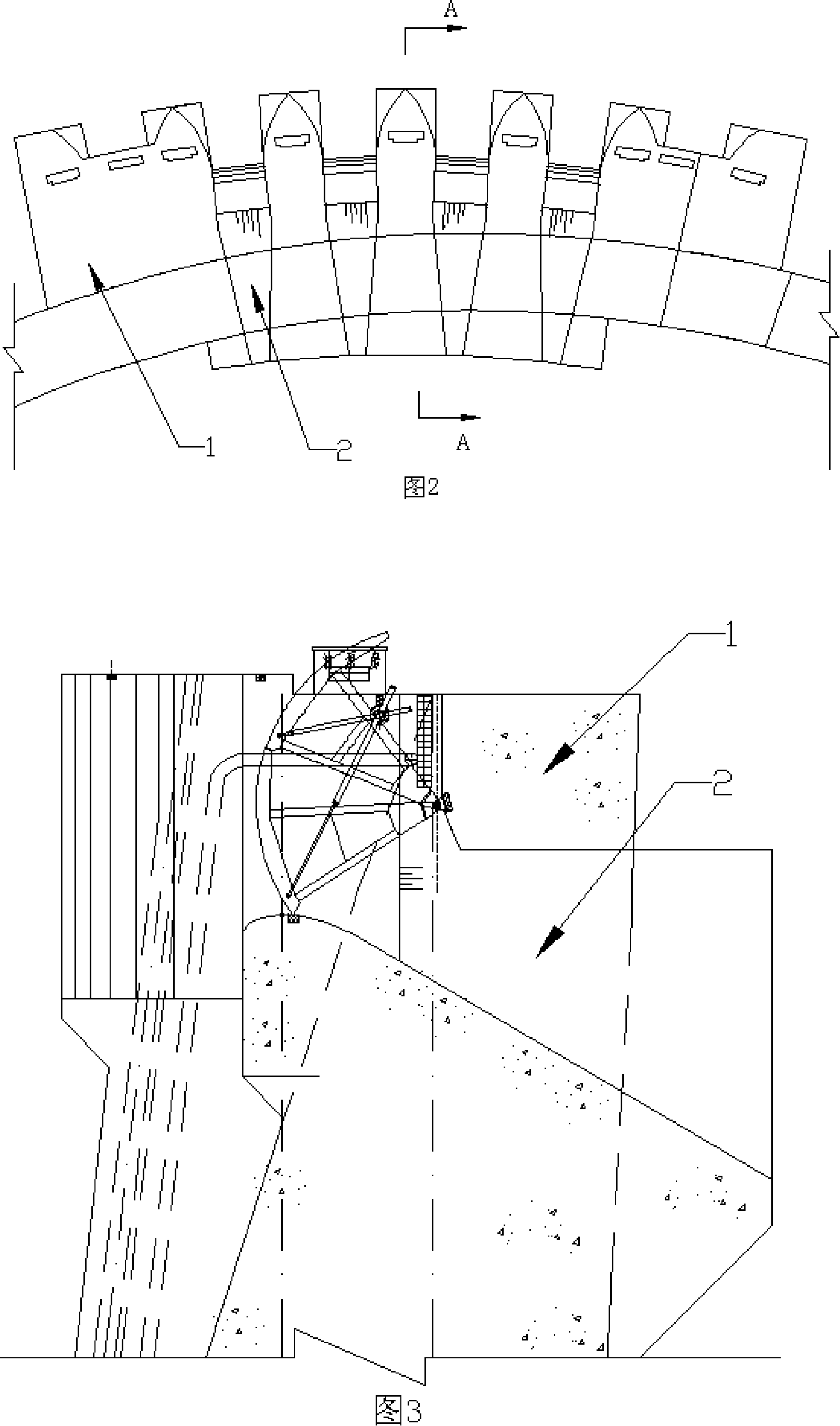 Arch dam flood-discharge energy-dissipating structure