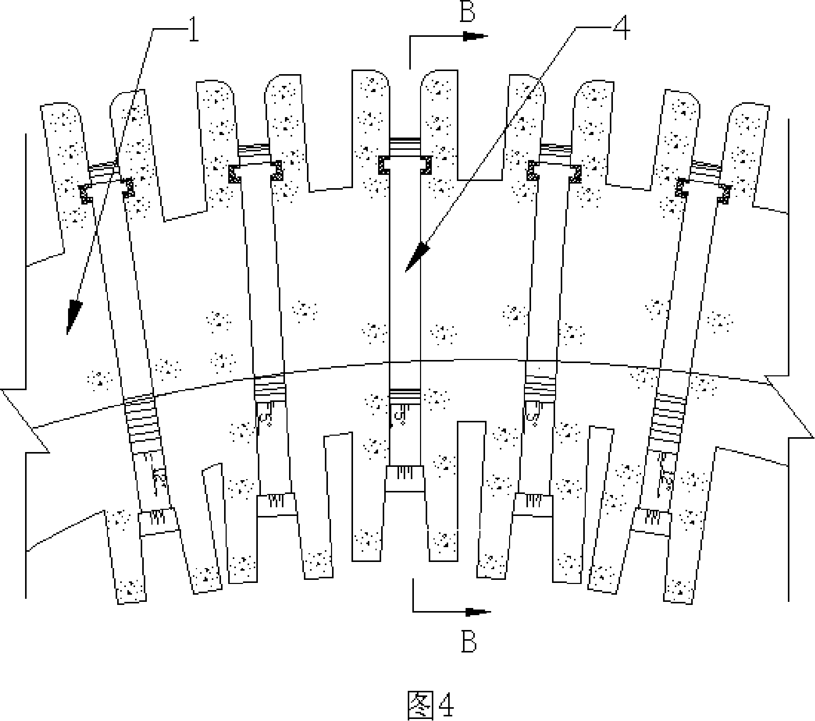 Arch dam flood-discharge energy-dissipating structure