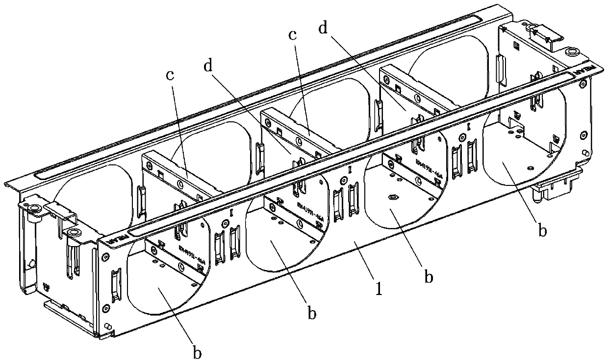 Server and fastening-free modular heat dissipation device easy to disassemble and assemble