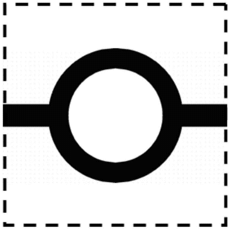 Large absolute bandgap square lattice photonic crystal based on single-link column and ring column