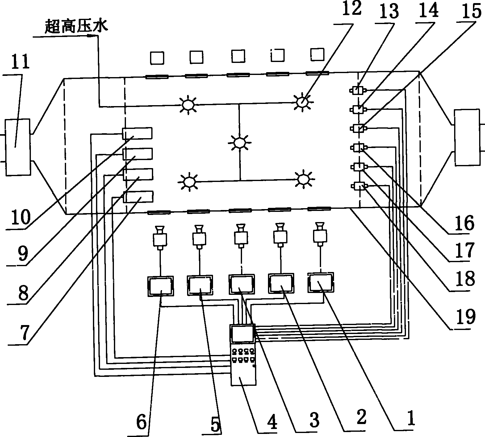 Ultrahigh-pressure water fog test system