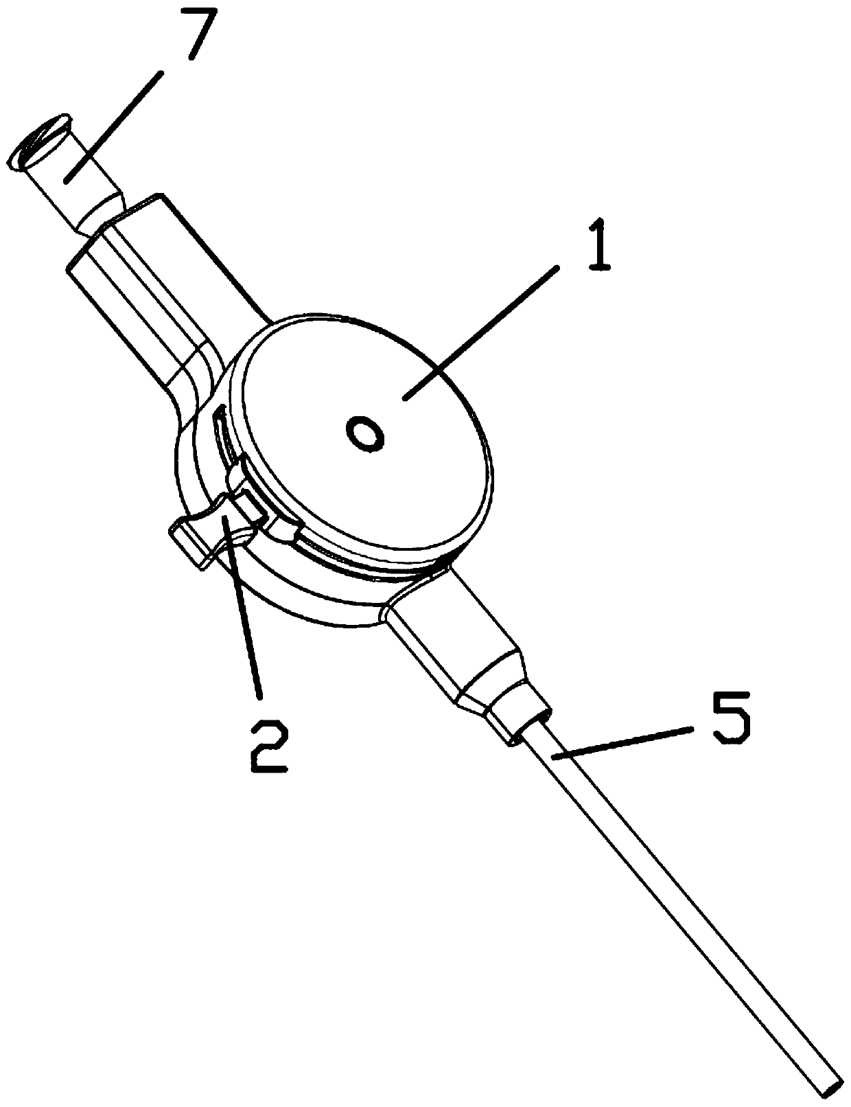 Adjustable bent sheathing canal adjusting handle and adjustable bent sheathing canal system