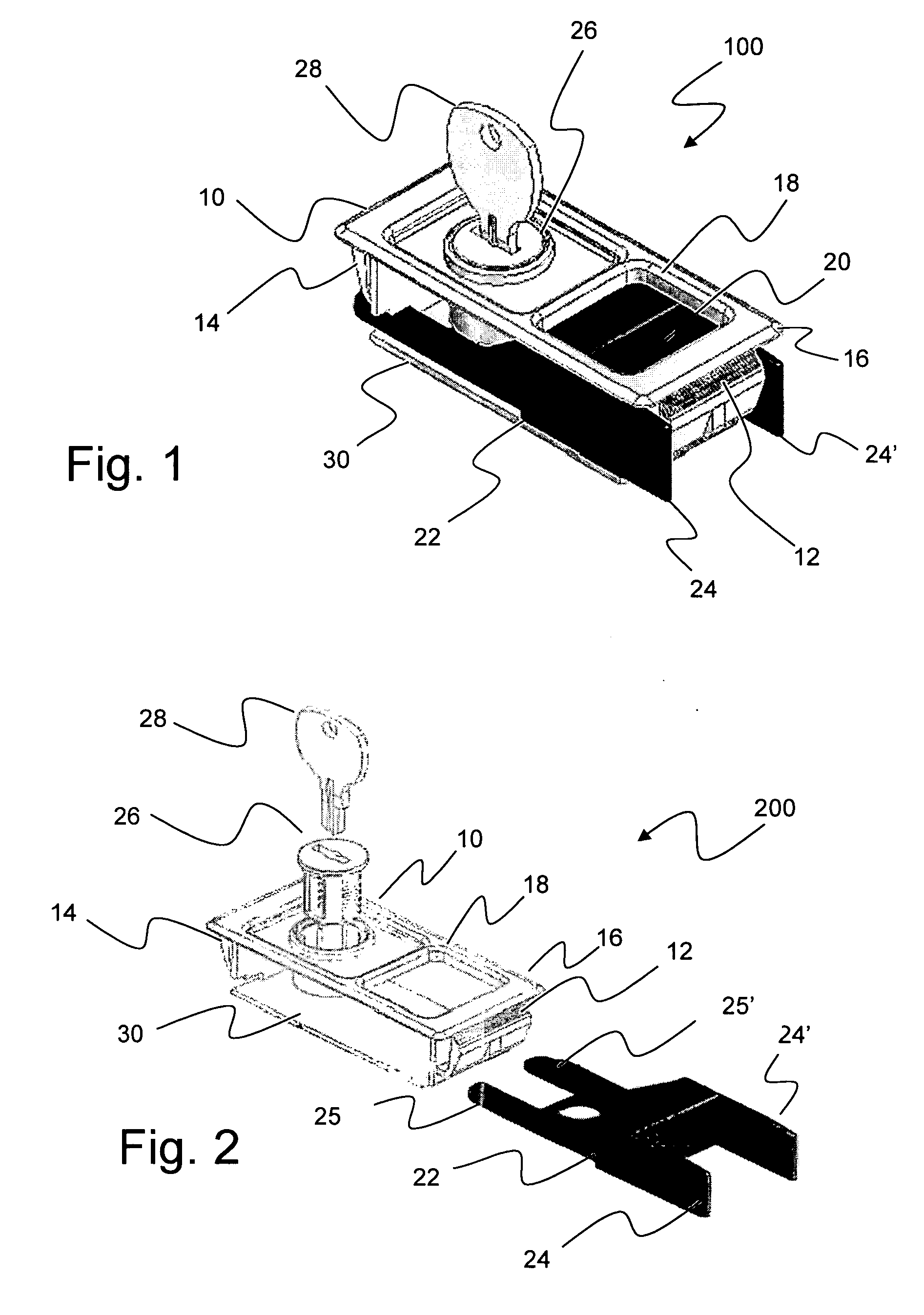 Panel lock for electronic, electrical or control cabinets